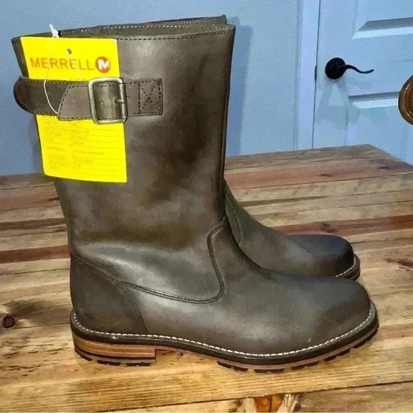 Merrell Wayfarer Raw Leather pull on boots Sample- new with sample tags attached - Picture 7 of 16